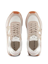 Carica l&#39;immagine nel visualizzatore di Gallery, Armani Exchange Sneakers donna beige e oro
