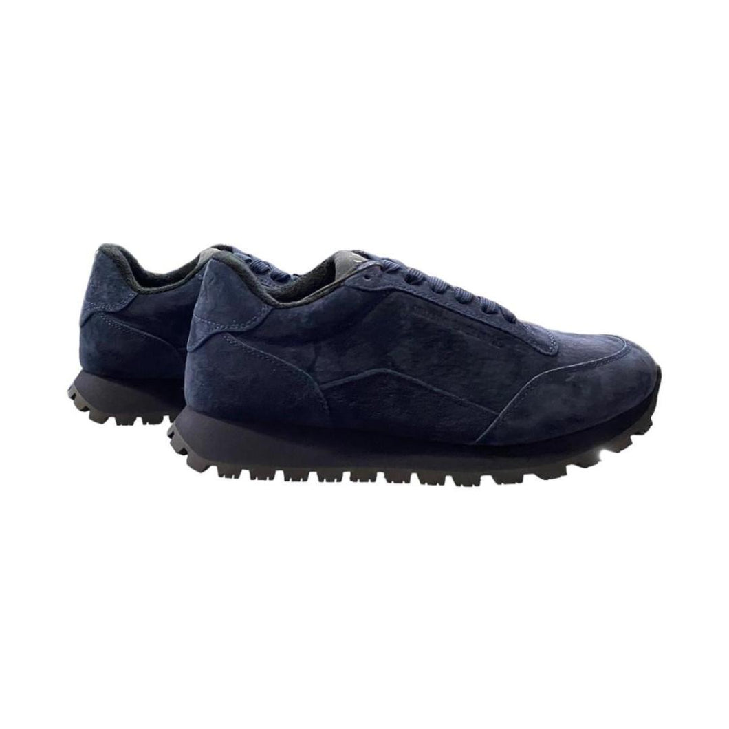 Armani Exchange Sneakers in camoscio blu