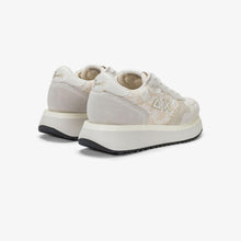 Carica l'immagine nel visualizzatore di Gallery, Sun68 Sneakers donna Big Ally Flower in suede e mesh bianco panna
