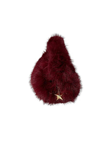 Massimo Braccialini borsa linea fur in pelliccia rosso