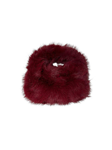 Massimo Braccialini borsa linea fur in pelliccia rosso