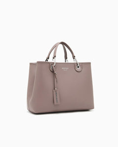 Emporio Armani Shopper MyEA Bag media stampa cervo tortora