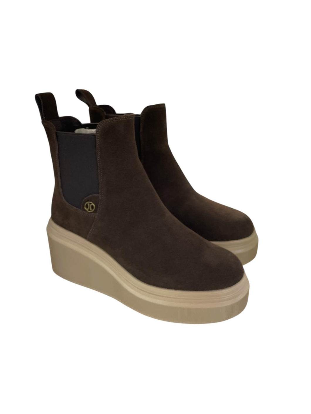 Janet&Janet tronchetto donna in camoscio marrone