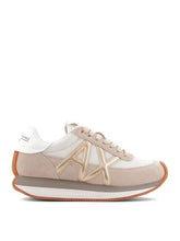 Carica l&#39;immagine nel visualizzatore di Gallery, Armani Exchange Sneakers donna beige e oro
