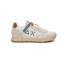 Carica l'immagine nel visualizzatore di Gallery, Sun68 Sneakers Uomo Tom Vintage in nylon e suede bianco panna
