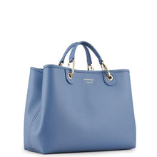 Carica l&#39;immagine nel visualizzatore di Gallery, Emporio Armani Shopper MyEA Bag media stampa cervo color denim
