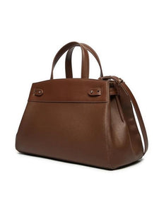 Armani Exchange Borsa tote grande marrone scuro