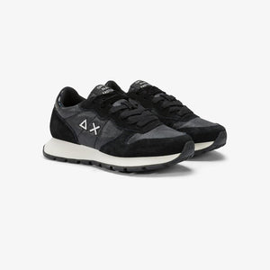 Sun68 Sneakers donna Ally Bright in nylon e suede nero