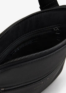 Armani Exchange Tracolla nera con tasca esterna