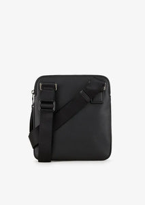 Armani Exchange Tracolla nera con tasca esterna
