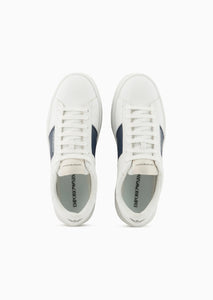 Emporio Armani Sneakers in pelle con dettagli a contrasto