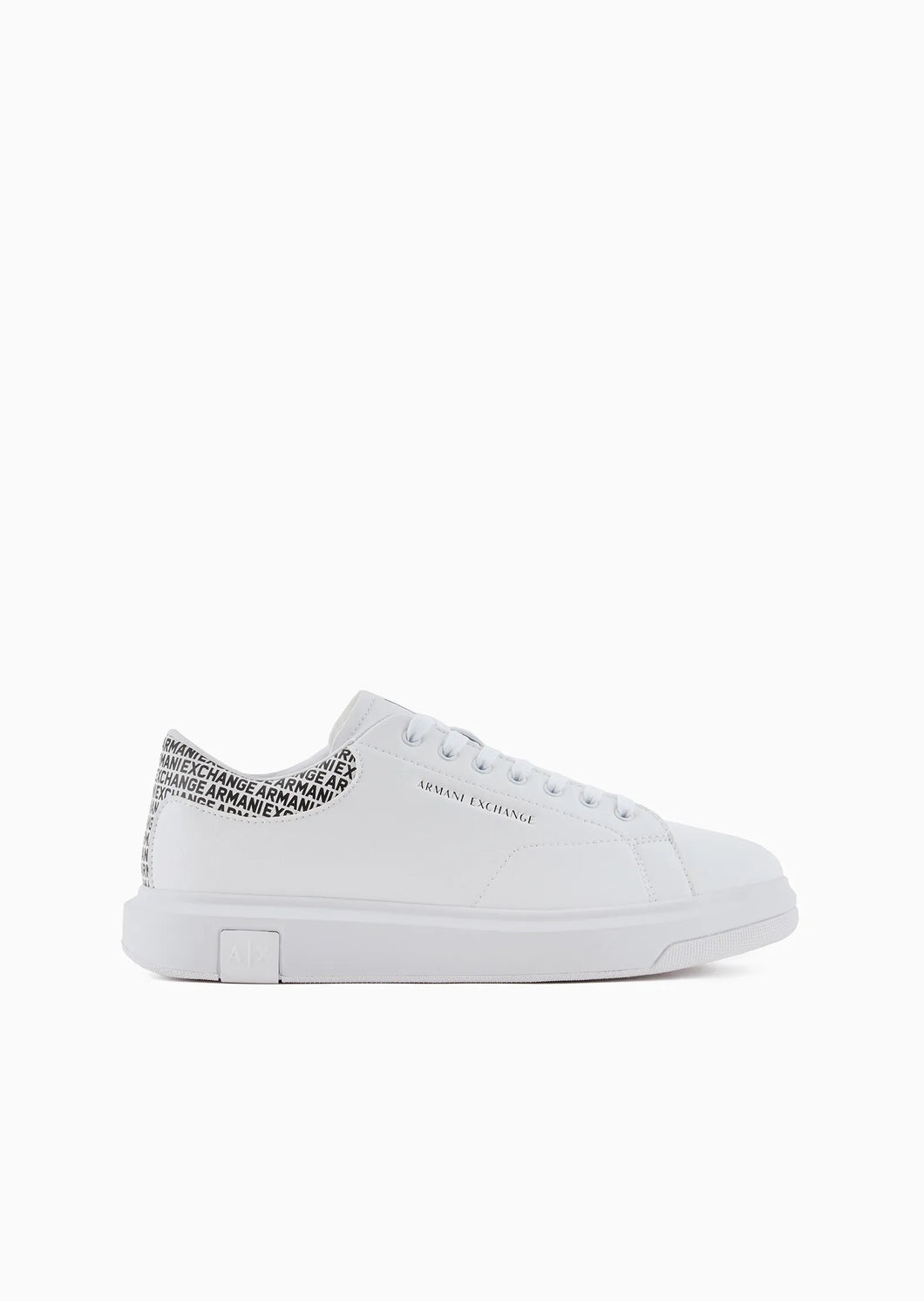 Armani Exchange sneakers con retro a contrasto logo bianche