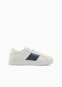 Emporio Armani Sneakers in pelle con dettagli a contrasto
