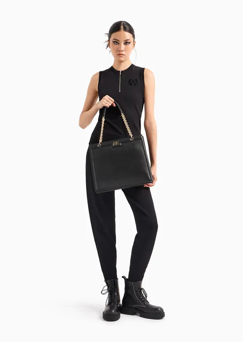 Armani Exchange Tote bag con manici in catena