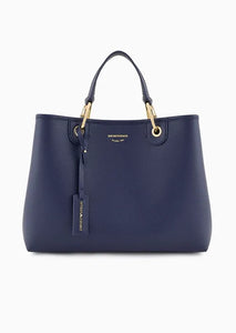 Emporio Armani Shopper MyEA Bag media stampa cervo