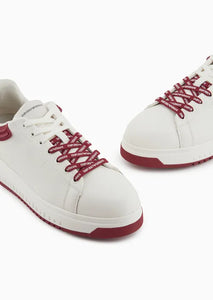 Emporio Armani sneakers in pelle con retro in gomma