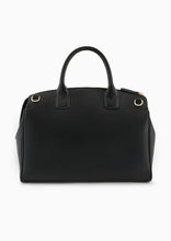 Carica l&#39;immagine nel visualizzatore di Gallery, Armani Exchange Borsa a mano bauletto grande con lucchetto nero
