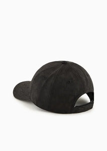 Armani Exchange Cappello con visiera con monogram tono su tono