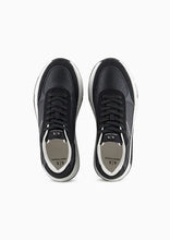 Carica l&#39;immagine nel visualizzatore di Gallery, Armani Exchange Sneakers nere pelle e camoscio
