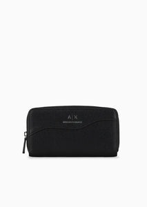 Armani Exchange Portafoglio zip around con impuntura sagomata