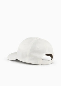 Emporio Armani cappello da baseball stampa aquila bianco