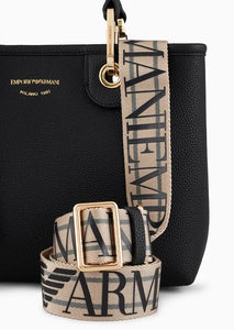 Emporio Armani Shopper piccola MyEA stampa cervo