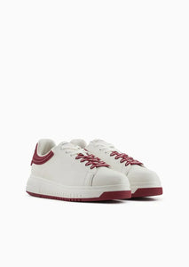 Emporio Armani sneakers in pelle con retro in gomma