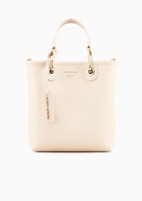 Emporio Armani Shopper verticale MyEA Bag stampa cervo rosa