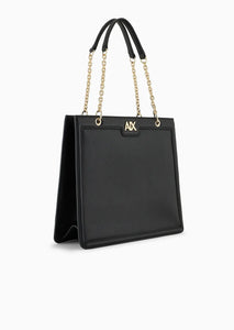 Armani Exchange Tote bag con manici in catena