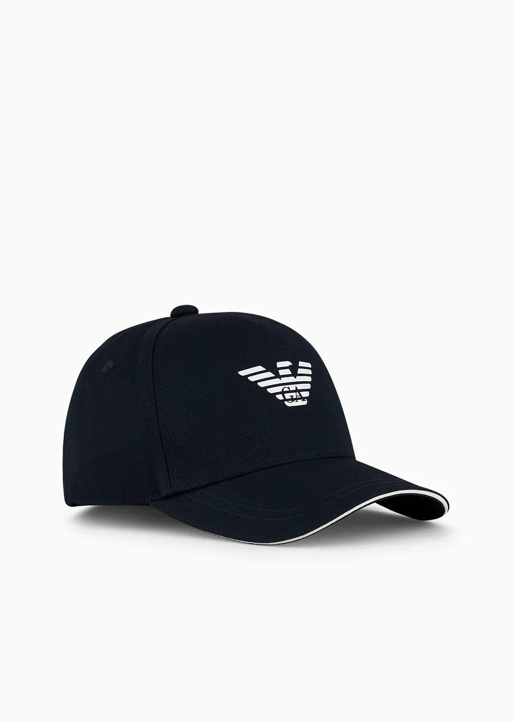 Emporio Armani Cappello da baseball stampa aquila nero