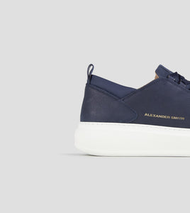 Alexander Smith sneakers Wembley Uomo in nabuk bottalato blu