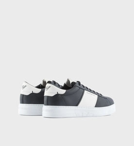 Emporio Armani Sneakers in pelle con dettagli in gomma