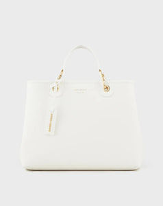Emporio Armani Shopper MyEA Bag media stampa cervo