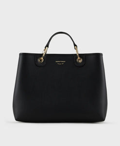 Emporio Armani Shopper MyEA Bag media stampa cervo