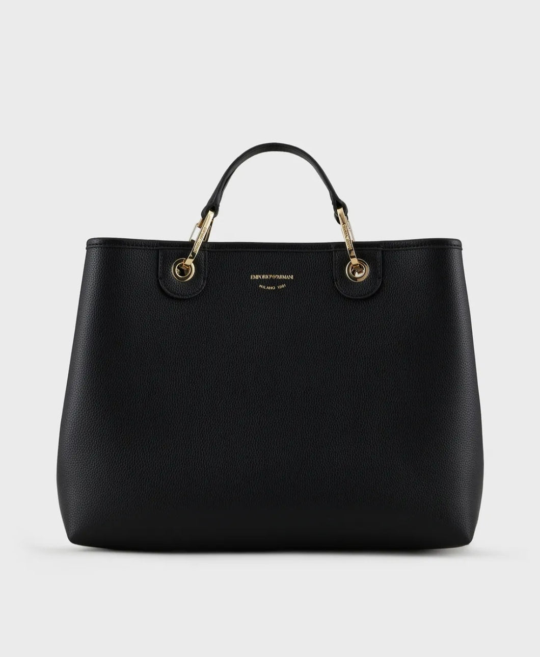 Emporio Armani Shopper MyEA Bag media stampa cervo