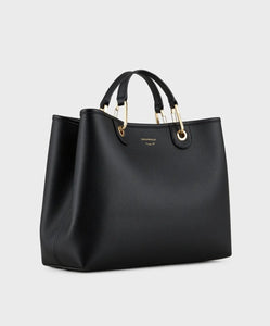 Emporio Armani Shopper MyEA Bag media stampa cervo