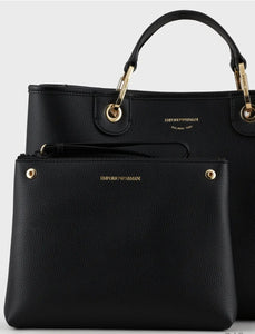 Emporio Armani Shopper MyEA Bag media stampa cervo