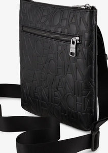 Armani Exchange Tracolla con logo in rilievo